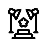 spot light line icon. Clean and minimalist icon for websites and mobile apps. vector