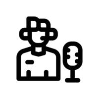 broadcaster line icon. Clean and minimalist icon for websites and mobile apps. vector