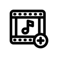 soundtrack line icon. Clean and minimalist icon for websites and mobile apps. vector