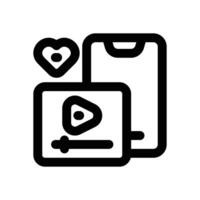 digital content line icon. Clean and minimalist icon for websites and mobile apps. vector