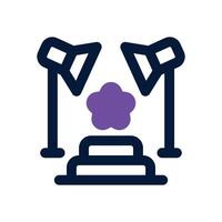 spot light dual tone icon. Sleek and modern icon for websites and mobile apps. vector