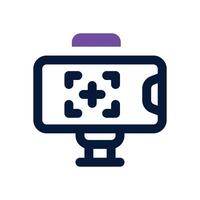selfie dual tone icon. Sleek and modern icon for websites and mobile apps. vector
