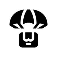 airdrop glyph icon. Strong and solid icon for websites and mobile apps. vector