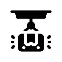 lifting glyph icon. Strong and solid icon for websites and mobile apps. vector