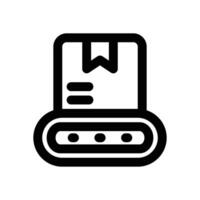 conveyor line icon. Clean and minimalist icon for websites and mobile apps. vector