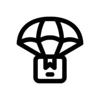 airdrop line icon. Clean and minimalist icon for websites and mobile apps. vector