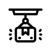 lifting line icon. Clean and minimalist icon for websites and mobile apps. vector