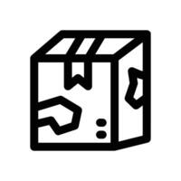 damaged package line icon. Clean and minimalist icon for websites and mobile apps. vector