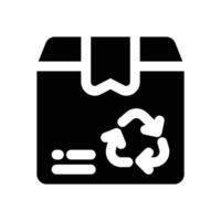 recycle glyph icon. Strong and solid icon for websites and mobile apps. vector