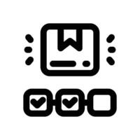order tracking line icon. Clean and minimalist icon for websites and mobile apps. vector
