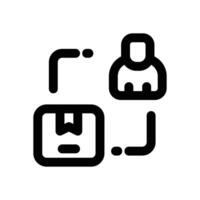distribution line icon. Clean and minimalist icon for websites and mobile apps. vector