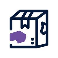 damaged package dual tone icon. Sleek and modern icon for websites and mobile apps. vector
