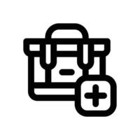 medical kit line icon. Clean and minimalist icon for websites and mobile apps. vector