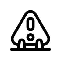 caution sign line icon. Clean and minimalist icon for websites and mobile apps. vector