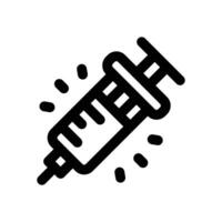 syringe line icon. Clean and minimalist icon for websites and mobile apps. vector