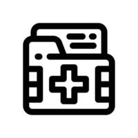 medical report line icon. Clean and minimalist icon for websites and mobile apps. vector