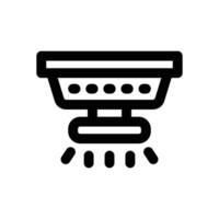 smoke detector line icon. Clean and minimalist icon for websites and mobile apps. vector
