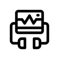 defibrillator line icon. Clean and minimalist icon for websites and mobile apps. vector