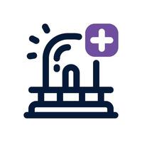 siren dual tone icon. Sleek and modern icon for websites and mobile apps. vector