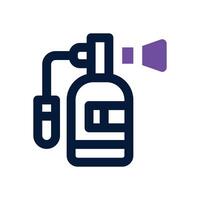 extinguisher dual tone icon. Sleek and modern icon for websites and mobile apps. vector