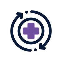 recovery dual tone icon. Sleek and modern icon for websites and mobile apps. vector