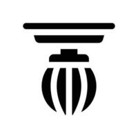 punching ball glyph icon. Strong and solid icon for websites and mobile apps. vector