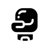 boxing gloves glyph icon. Strong and solid icon for websites and mobile apps. vector