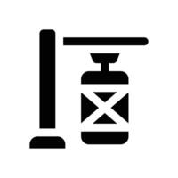 boxing bag glyph icon. Strong and solid icon for websites and mobile apps. vector