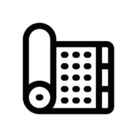 yoga mat line icon. Clean and minimalist icon for websites and mobile apps. vector