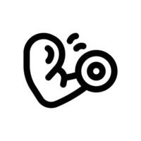 fitness line icon. Clean and minimalist icon for websites and mobile apps. vector