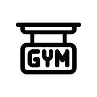 gym line icon. Clean and minimalist icon for websites and mobile apps. vector