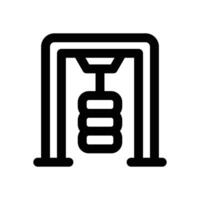 gym station line icon. Clean and minimalist icon for websites and mobile apps. vector