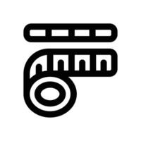 measuring tape line icon. Clean and minimalist icon for websites and mobile apps. vector