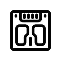 weight scale line icon. Clean and minimalist icon for websites and mobile apps. vector
