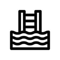 pool line icon. Clean and minimalist icon for websites and mobile apps. vector