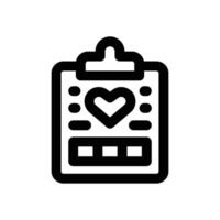 health report line icon. Clean and minimalist icon for websites and mobile apps. vector