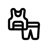sport wear line icon. Clean and minimalist icon for websites and mobile apps. vector