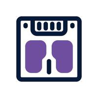 weight scale dual tone icon. Sleek and modern icon for websites and mobile apps. vector