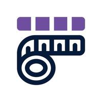 measuring tape dual tone icon. Sleek and modern icon for websites and mobile apps. vector