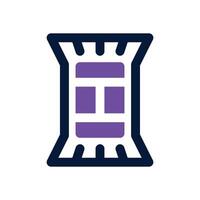 protein dual tone icon. Sleek and modern icon for websites and mobile apps. vector
