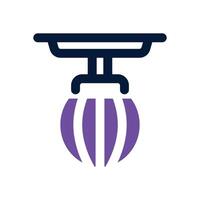 punching ball dual tone icon. Sleek and modern icon for websites and mobile apps. vector