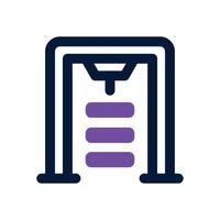 gym station dual tone icon. Sleek and modern icon for websites and mobile apps. vector