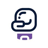 boxing gloves dual tone icon. Sleek and modern icon for websites and mobile apps. vector