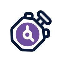 stopwatch dual tone icon. Sleek and modern icon for websites and mobile apps. vector