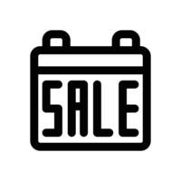 sale day line icon. Clean and minimalist icon for websites and mobile apps. vector
