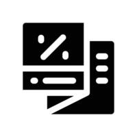 catalog glyph icon. Strong and solid icon for websites and mobile apps. vector