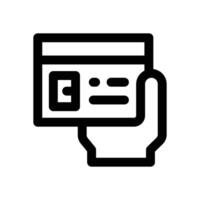 tap to pay line icon. Clean and minimalist icon for websites and mobile apps. vector