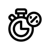 time sale line icon. Clean and minimalist icon for websites and mobile apps. vector