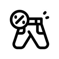 pant line icon. Clean and minimalist icon for websites and mobile apps. vector