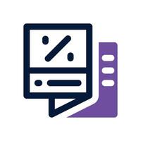 catalog dual tone icon. Sleek and modern icon for websites and mobile apps. vector